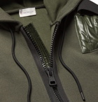 Moncler Genius - 5 Moncler Craig Green Nylon-Panelled Wool-Blend Zip-Up Hoodie - Men - Army green