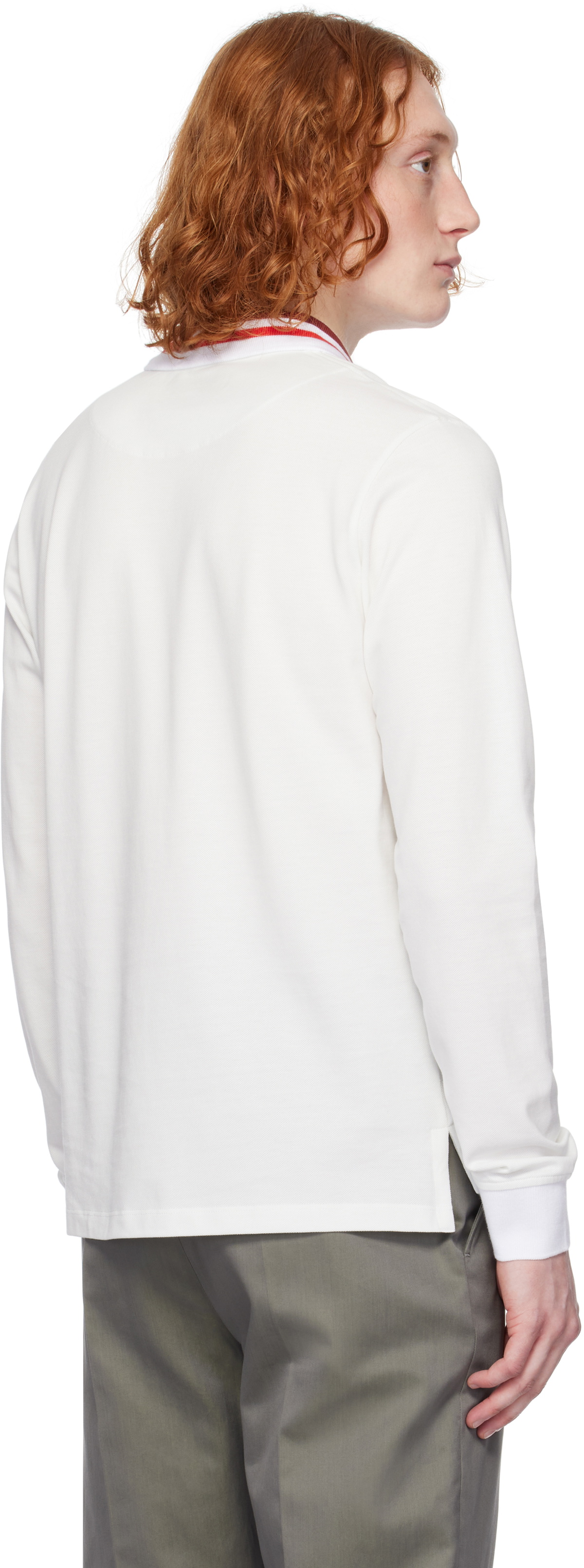 Vivienne Westwood White Long Sleeve Polo Vivienne Westwood