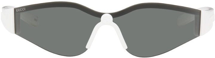 Photo: Gucci White Mask Sunglasses
