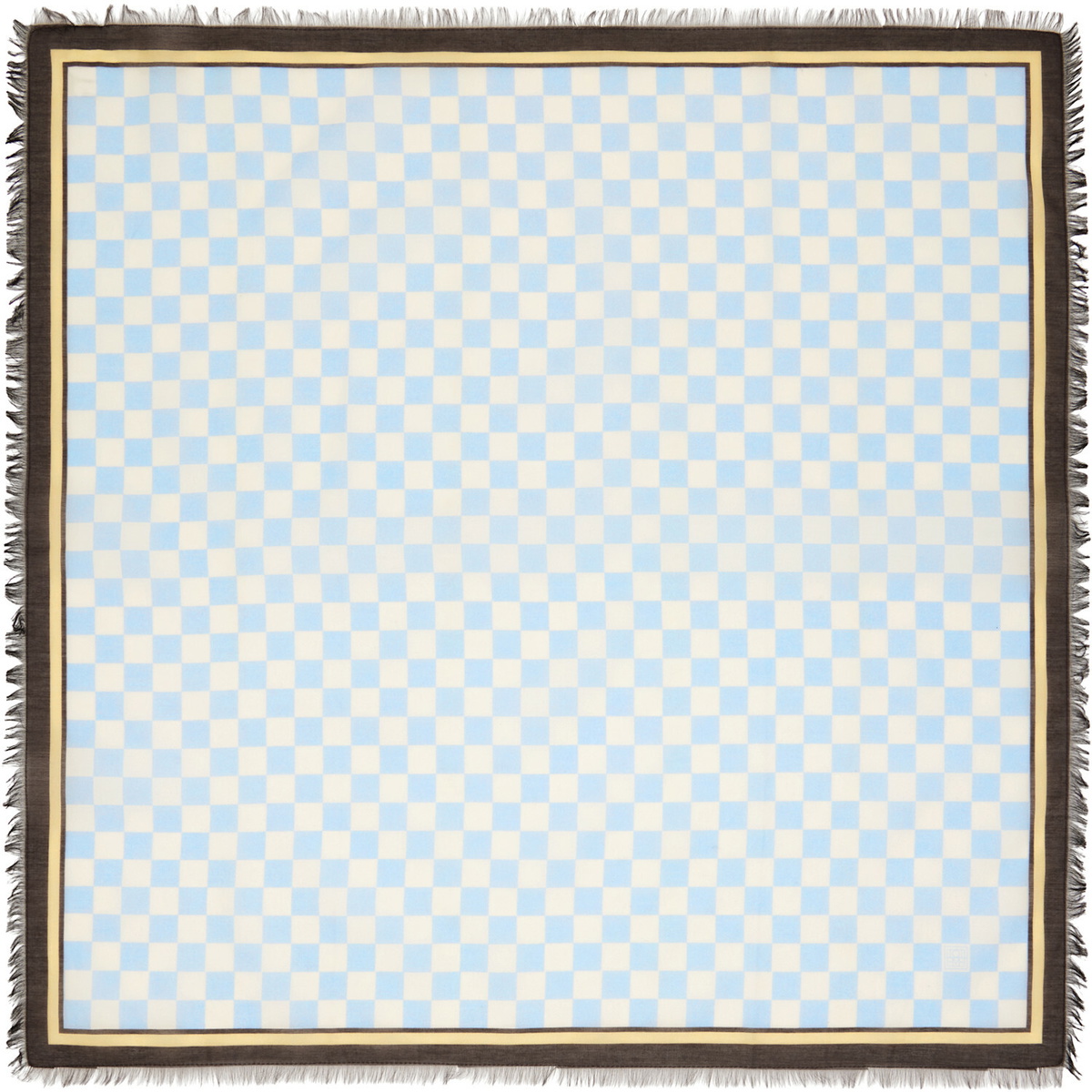 TOTEME Blue & Off-White Cotton Silk Scarf