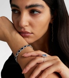 Suzanne Kalan 18kt white gold tennis bracelet with sapphires and diamonds