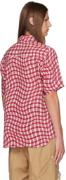 Jacquemus Red & White Le Chouchou 'La Chemise Melo' Shirt