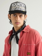 KAPITAL - Pearl Clutcher Printed Canvas and Mesh Trucker Cap