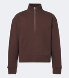Studio Nicholson Cotton jersey half-zip sweatshirt