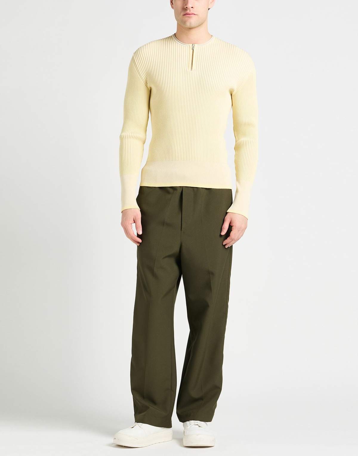 Jacquemus Mens Sweater Pastel in Yellow
