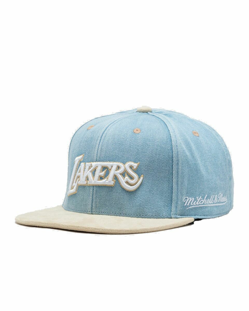 Photo: Mitchell & Ness Nba Blue Jean Baby Fitted Hwc Lakers Blue/Beige - Mens - Caps