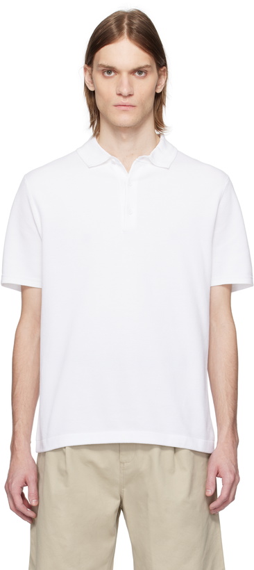 Photo: Reigning Champ White Supima Pique Ace Polo