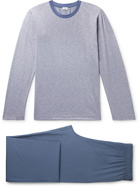 Zimmerli - Striped Cotton-Jersey Pyjama Set - Blue