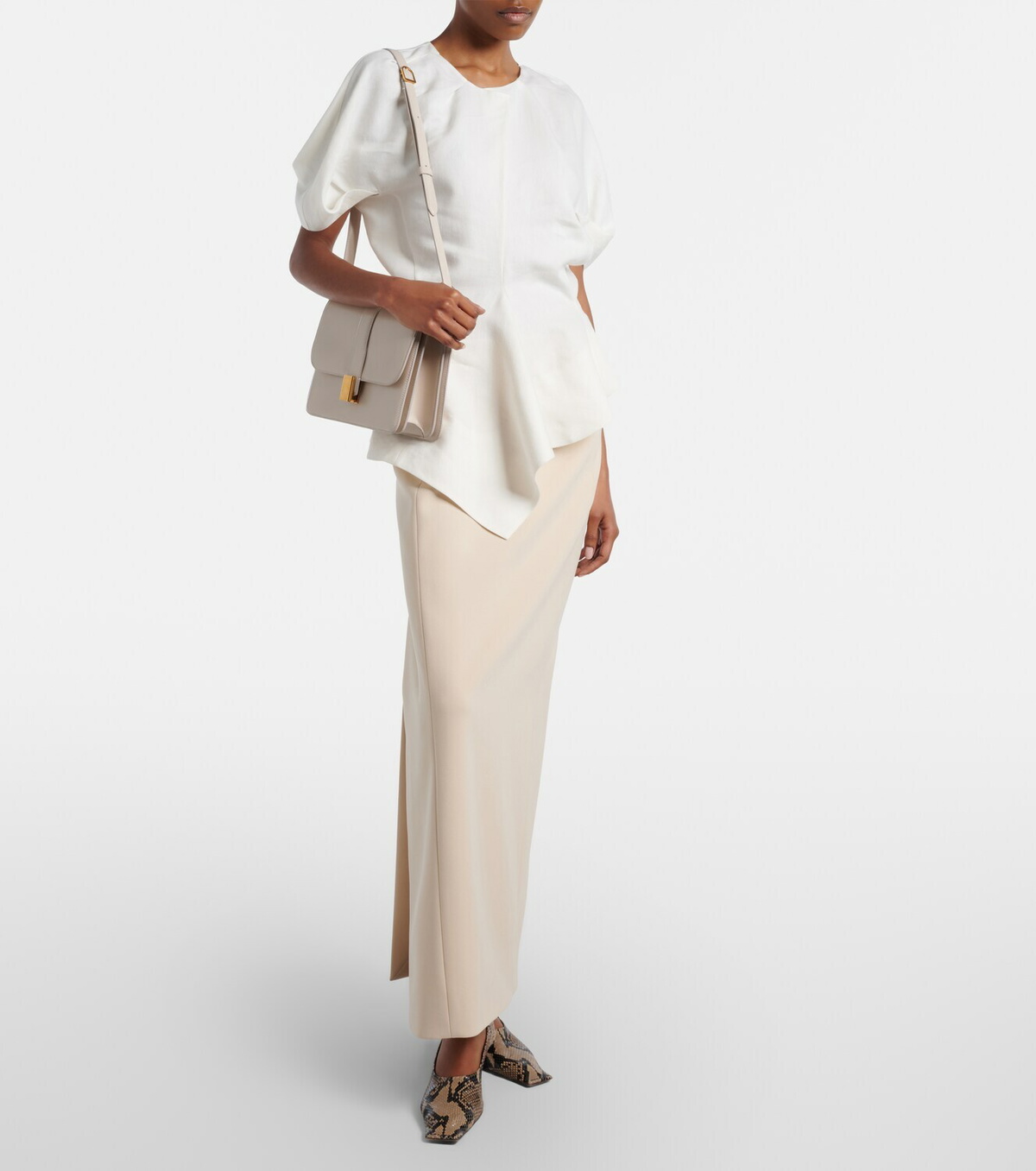 Khaite Lyle crêpe maxi skirt