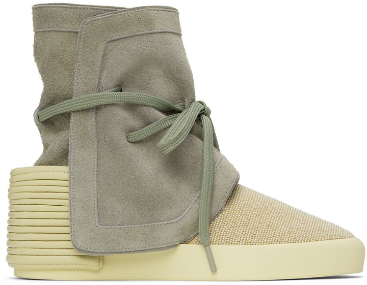 Photo: Fear of God Gray Moc High Sneakers