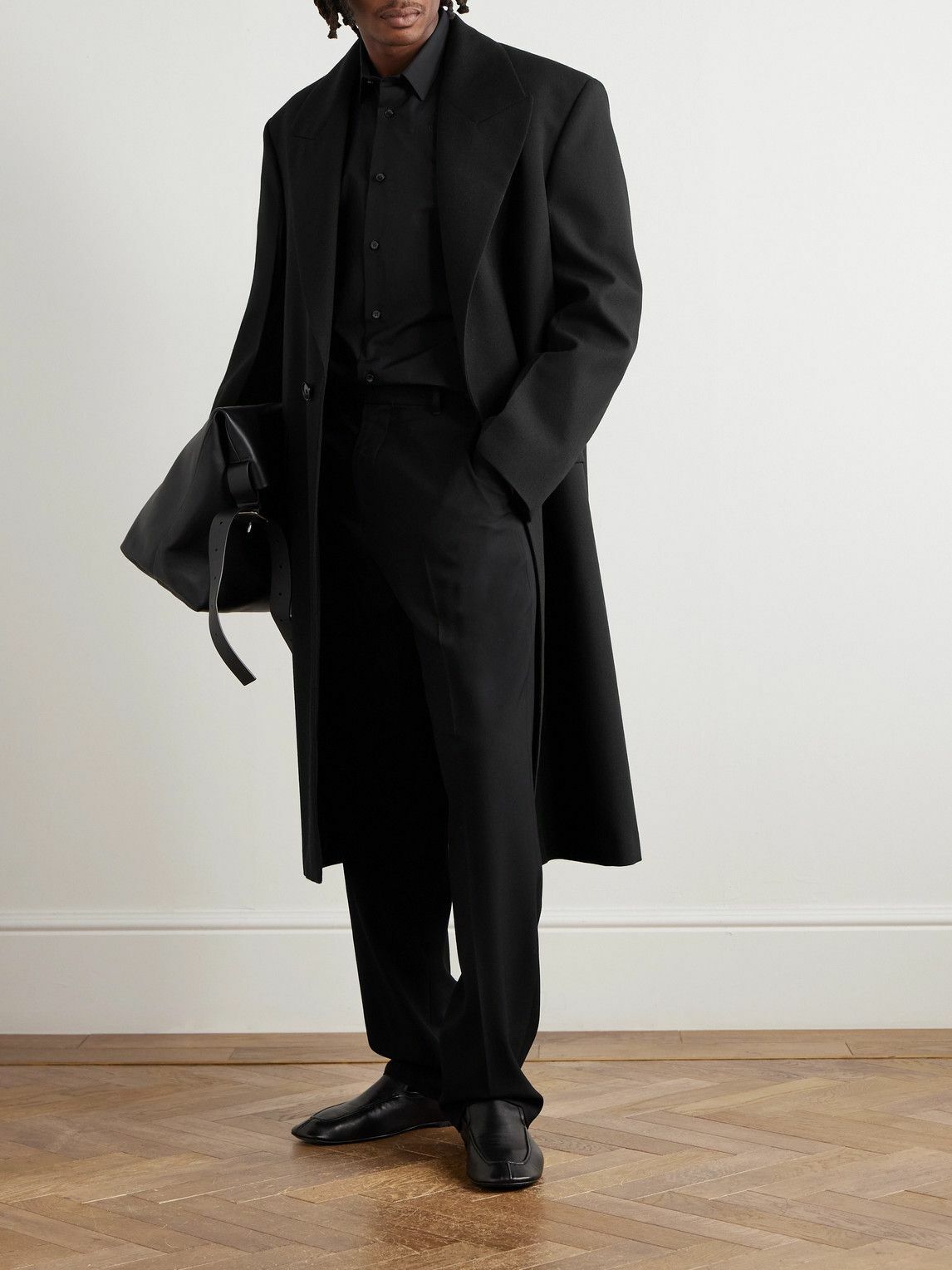 Jil Sander - Oversized Wool Coat - Black