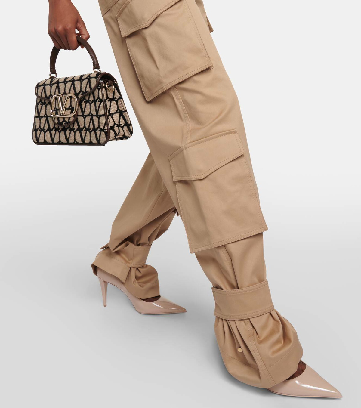 Valentino Cotton cargo overalls