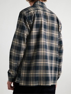 Oliver Spencer - Avery Checked Cotton-Flannel Overshirt - Blue