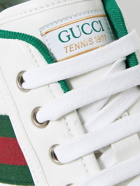 GUCCI - Tennis 1977 Webbing-Trimmed Leather Sneakers - White