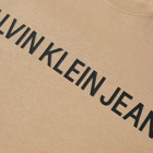 Calvin Klein Men's Institutional Logo T-Shirt in Tawny Sand