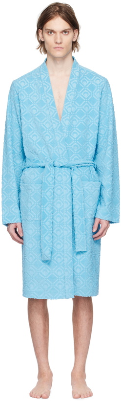 Photo: Marine Serre Blue Jacquard Robe