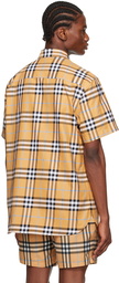 Burberry Orange Check Shirt