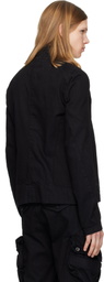 Julius Black Prism Biker Denim Jacket