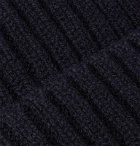 Sunspel - Ribbed Wool Beanie - Blue