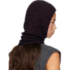 Maison Margiela Burgundy Wool Cotton Balaclava