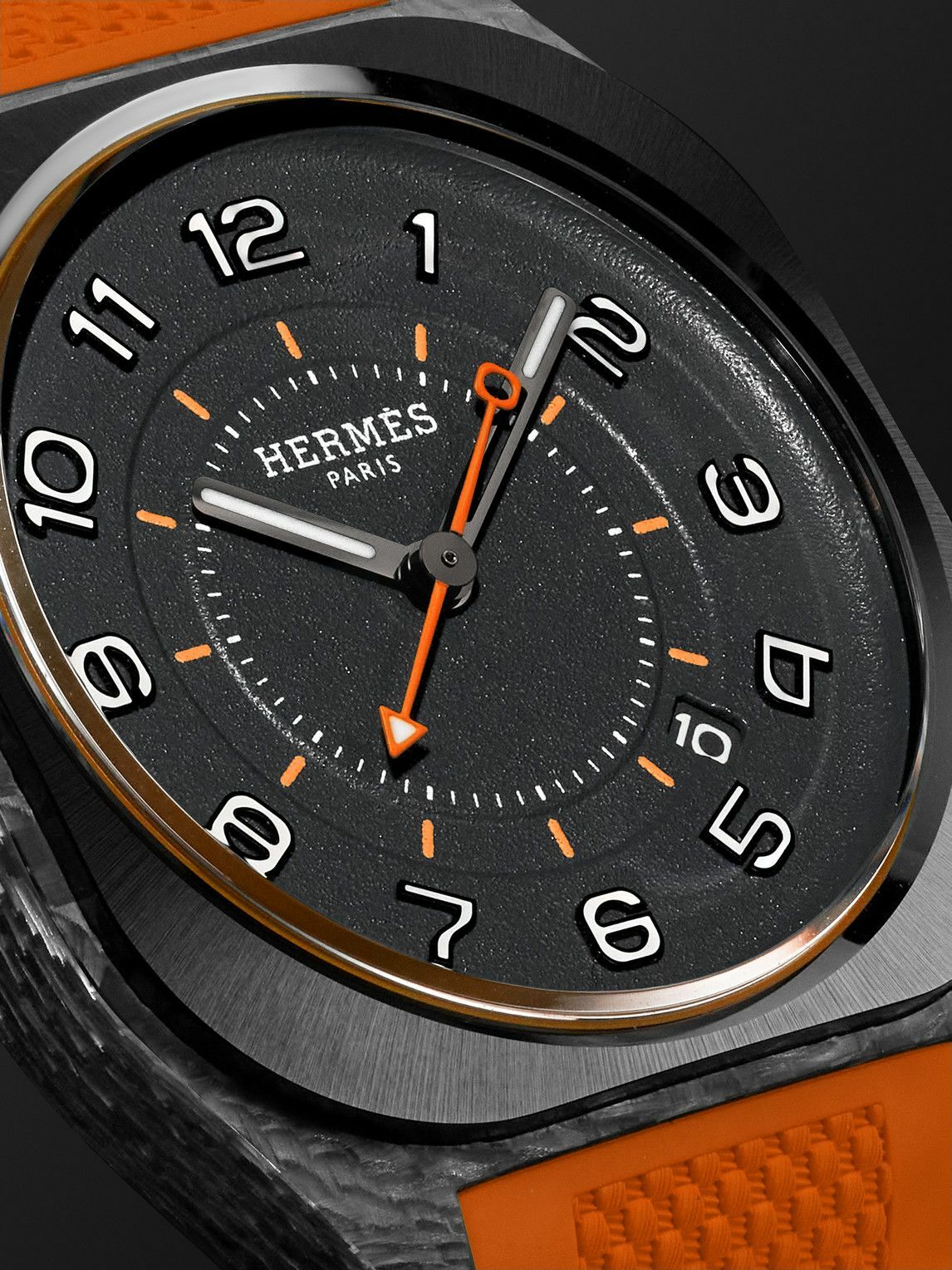 Hermès Timepieces - H08 Automatic 39mm Glass Fibre and Rubber Watch, Ref. No. 402992WW00