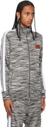 Palm Angels Black & White Missoni Edition Knitted Track Jacket