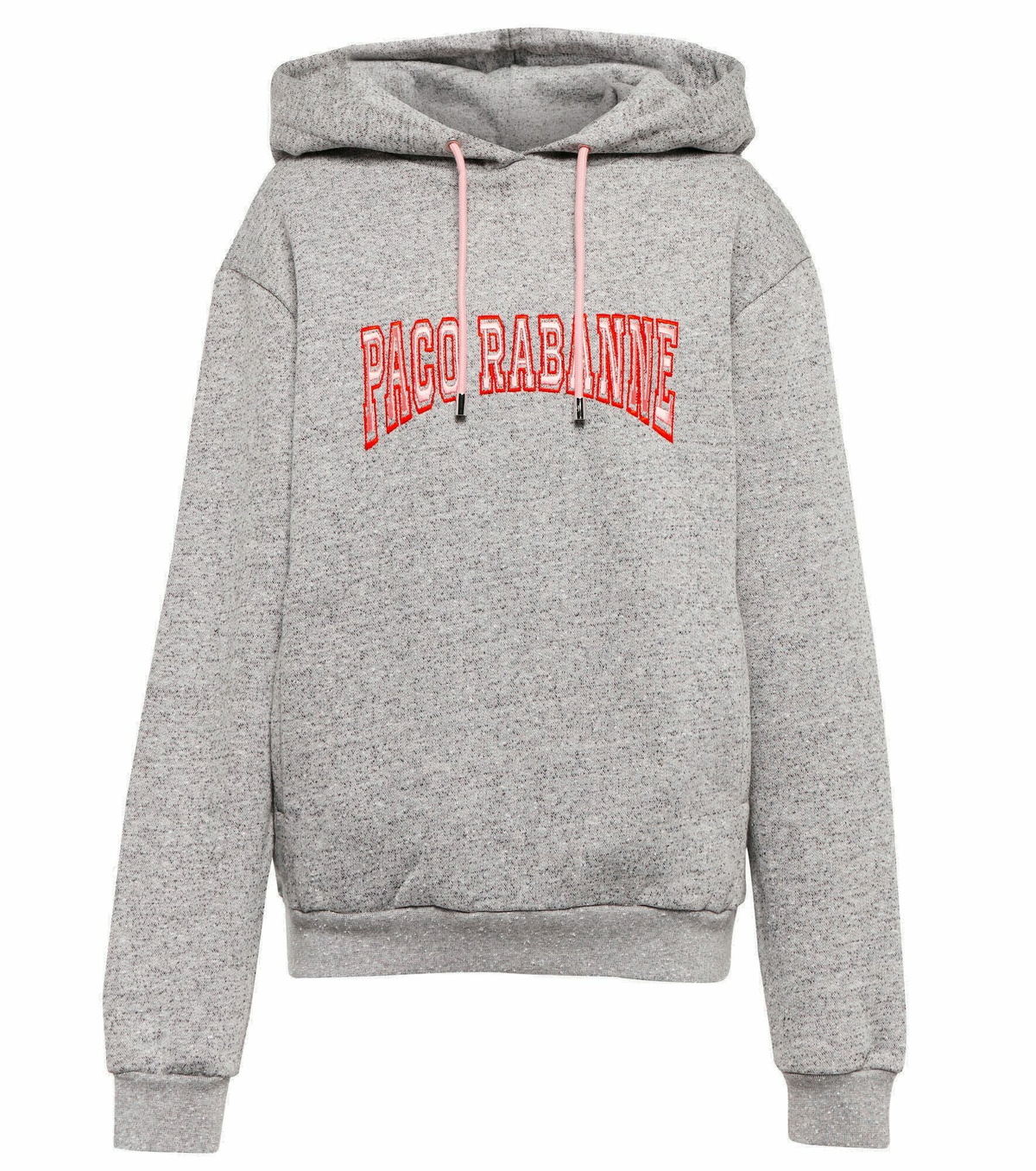 Paco Rabanne Embroidered cotton jersey hoodie Paco Rabanne
