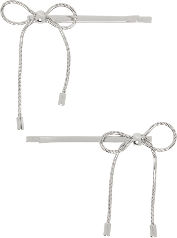 Photo: Marland Backus Silver Bow Hair Pins Set