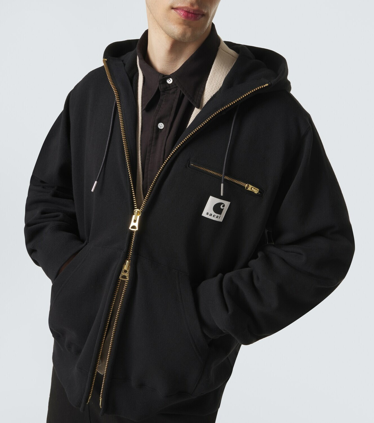 Sacai x Carhartt cotton jersey hoodie Sacai