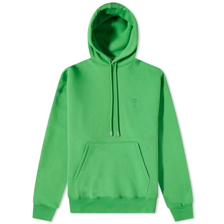 Photo: AMI Men's Tonal Heart Hoody in Green