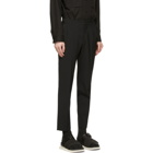 Solid Homme Black Wool Basic Trousers