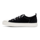 Lanvin Black Velvet Sneakers