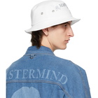 mastermind WORLD White Embroidered Bucket Hat