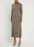 Lisa Yang Ailina Cashmere Midi Dress Brown