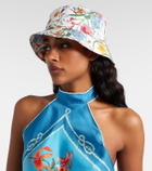 Gucci Floral silk bucket hat