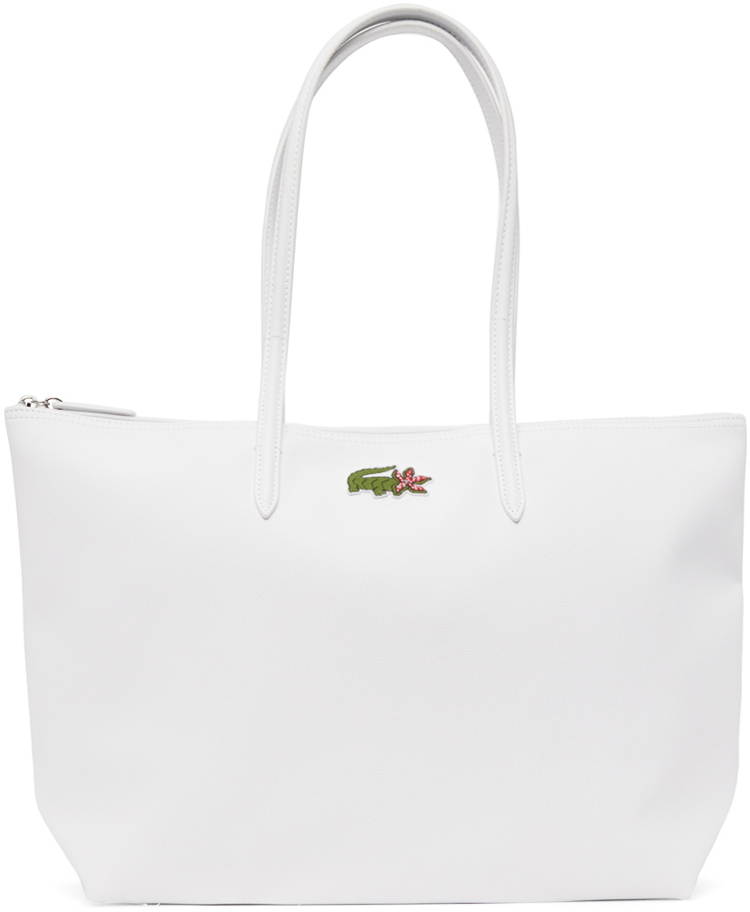Lacoste White Stranger Things Shopping Tote Lacoste