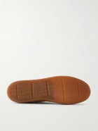 Officine Creative - Halo 001 Leather-Trimmed Suede Sneakers - Brown