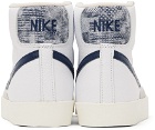Nike White & Navy Blazer Mid '77 Sneakers