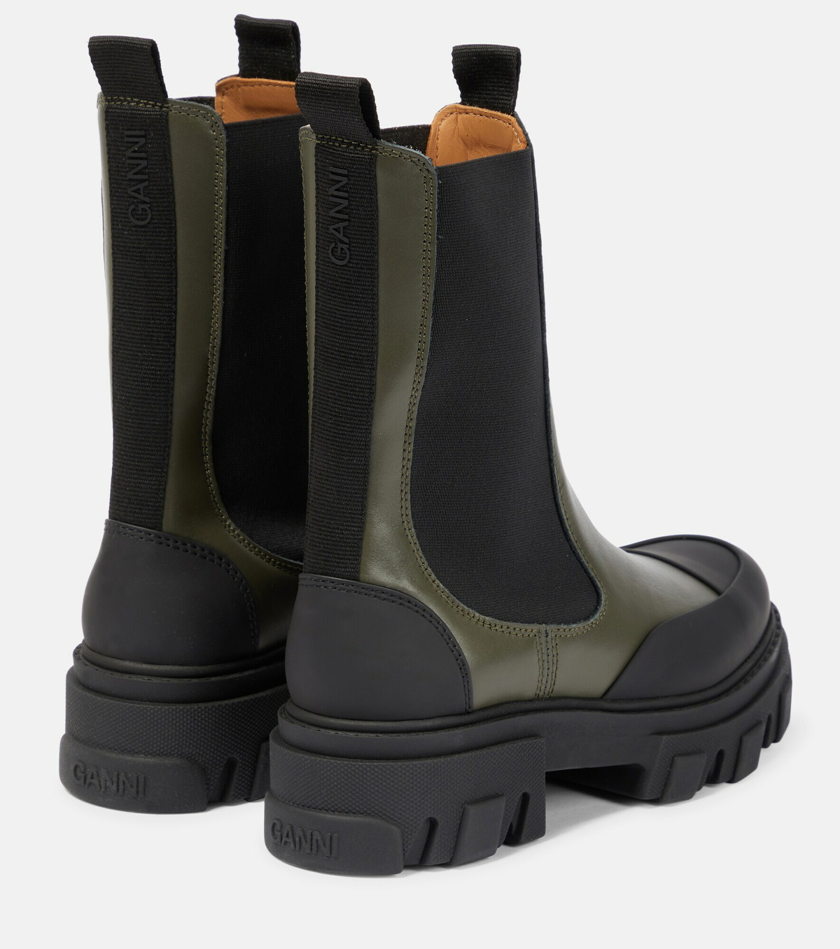 Ganni - Leather Chelsea boots GANNI