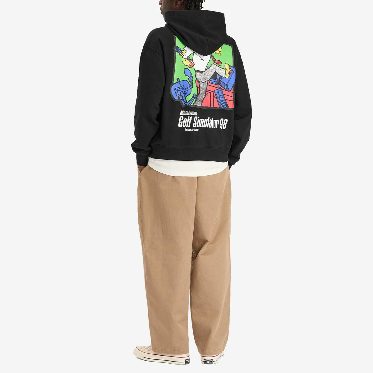 Metalwood Studio Men's Simulator 98 Hoodie in Black