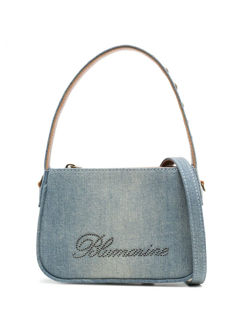 BLUMARINE - Logo Denim Handbag Blumarine
