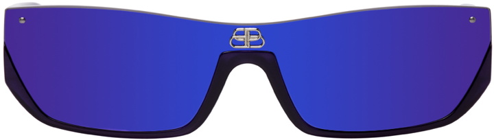 Photo: Balenciaga Purple Shiny BB0080S Sunglasses