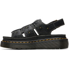 Dr. Martens Black Wrenlie Grizzly Fisherman Platform Sandals