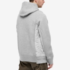 Sacai Men's MA-1 Hoody in Light Grey/Light Grey