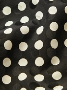 SAINT LAURENT - Polka-Dot Silk-Jacquard Shirt - Black