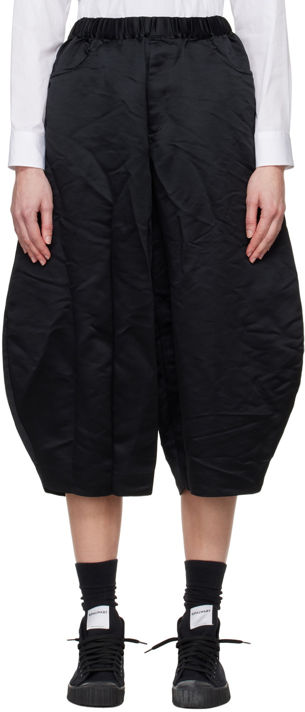 Black Comme des Garçons Black Drawstring Shorts