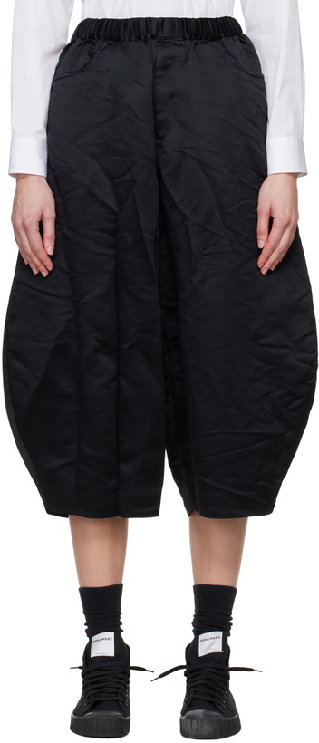 Photo: Black Comme des Garçons Black Drawstring Shorts