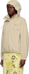 Maison Kitsuné Beige Windbreaker Jacket