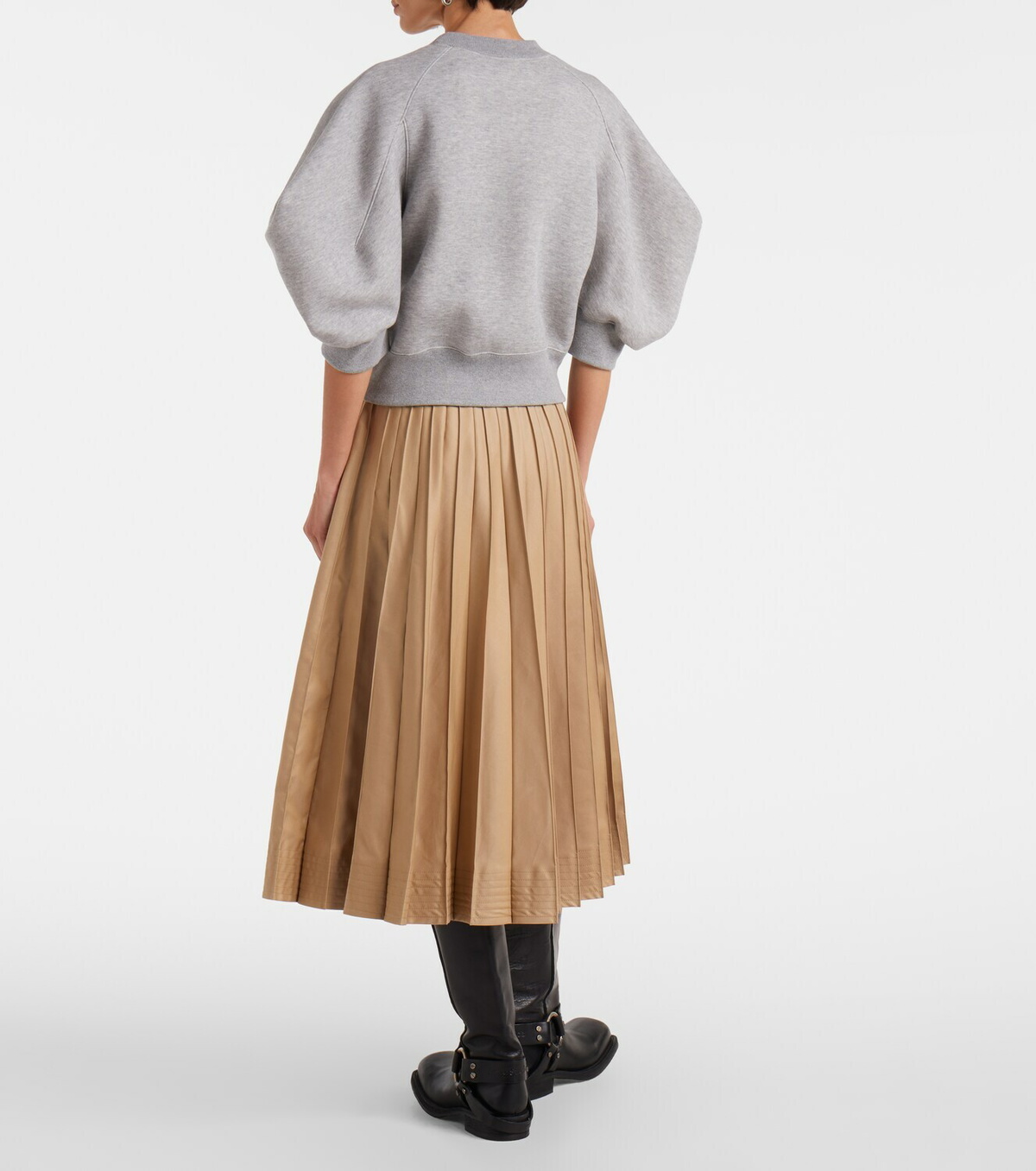 Sacai Cotton-blend jersey sweatshirt