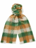 Piacenza Cashmere - Checked Mohair-Blend Scarf